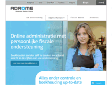 Tablet Screenshot of adrome.nl